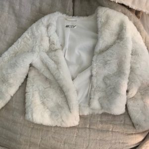 H&M fluffy girls jacket
